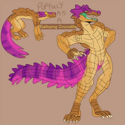 Pupfully as a Galloping Crocodile by SunsetPanther on DeviantArt