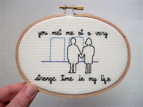 Very Strange Time Cross Stitch Inspired Ironic Simple Cross Stitch