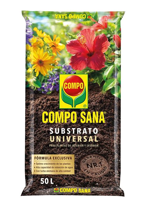 Sustrato Universal Compo Sana Para Todo Tipo De Plantas Interior Y Exterior 50l Leroy Merlin