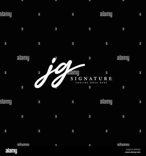 J G Jg Initial Letter Handwritten And Signature Vector Image Logo Stock Vector Image And Art Alamy