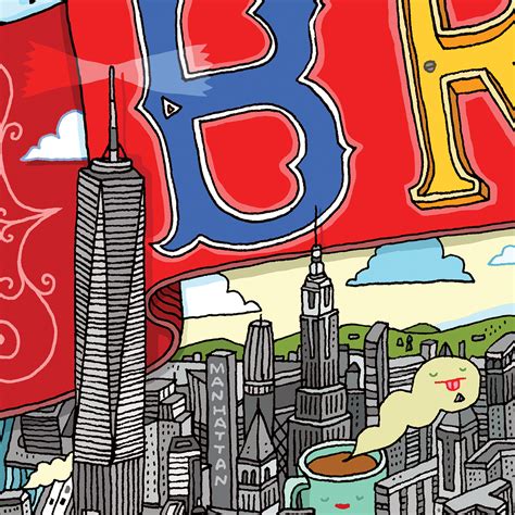 BROOKLYN illustrated map poster! on Behance