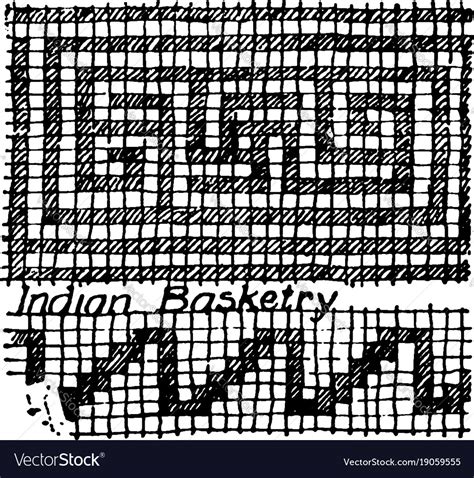 Basketry patterns or native american patterns Vector Image