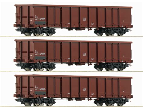 Roco Set Of Gondola Cars Eurotrainhobby