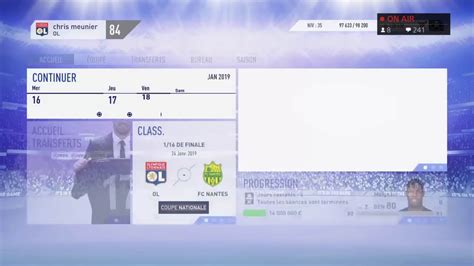 Fifa 19 carrière olympique lyonnais YouTube