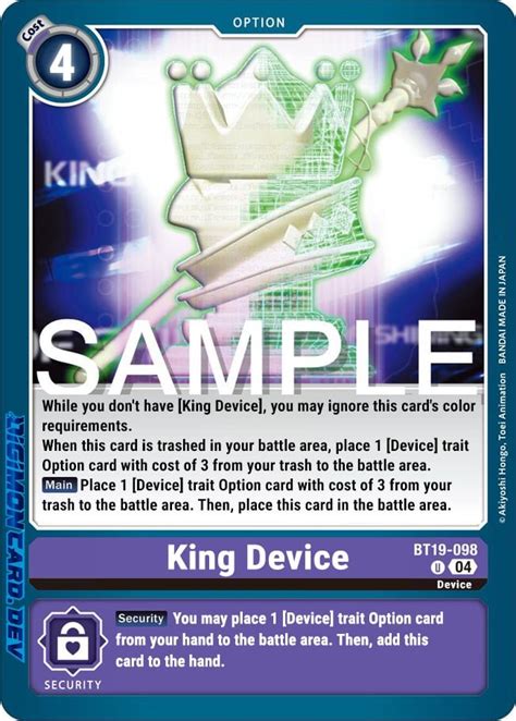 King Device Digimon Card Meta