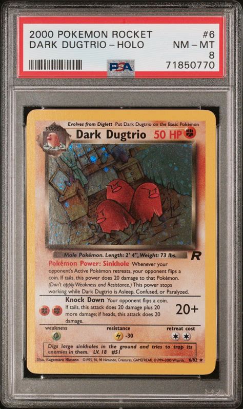 Pokemon Rocket Dark Dugtrio Holo Psa Gamestop