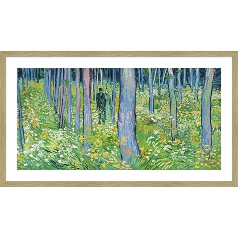 Quadro Stampa Su Tela Vincent Van Gogh Sottobosco Con Due Figure