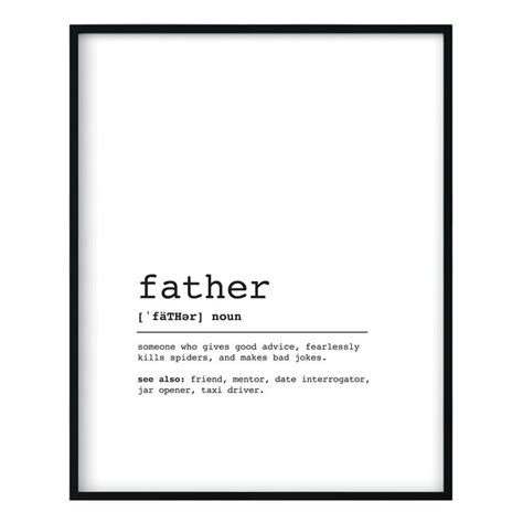 Father Definition Print