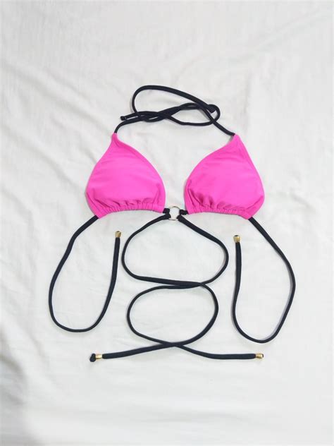 Pink Bikini Bra Women S Fashion Swimwear Bikinis Swimsuits On Carousell