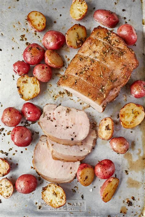 Recipe Roasted Rosemary And Garlic Pork Loin And Potatoes Kitchn