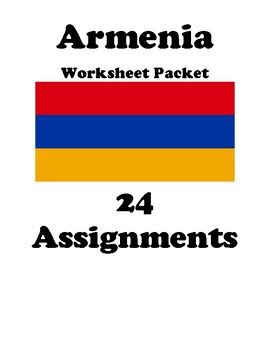 Armenia Worksheet Packet Assignments By Bac Education Tpt