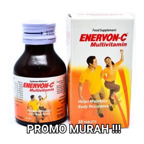 Jual Enervon C Botol Vitamin C Multivitamin 30 Tablet Daya Tahan Tubuh