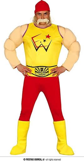 Wrestling Muscle Man Costume - Fancy Dress World