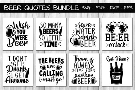 Beer Quotes Bundle Graphic by All About Svg · Creative Fabrica