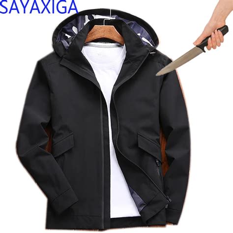 New Self Defense Tactical Anti Cut Knife Cut Resistant Hooded Jacket