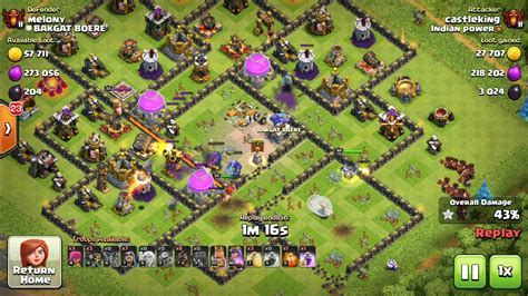 How To Queen Charge Hog Attack Th11 Town Hall 11 3 Star Attack