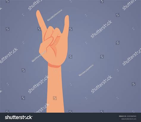 Person Rock On Hand Gesture Over 3731 Royalty Free Licensable Stock