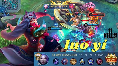 The Most Insane Luo Yi Game Mobile Legendsbang Bang Luo Yi Best