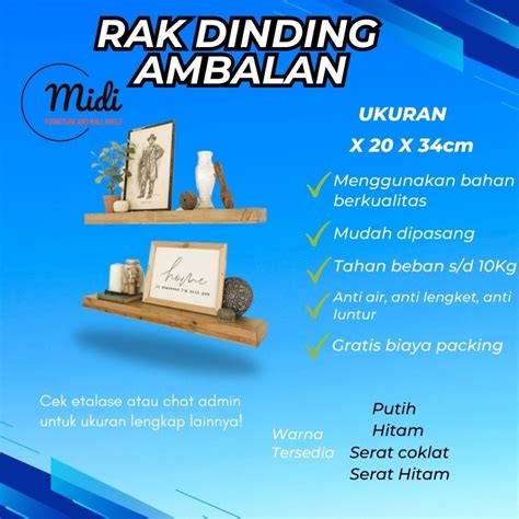 Jual RAK AMBALAN DINDING MINIMALIS 20X34cm Shopee Indonesia