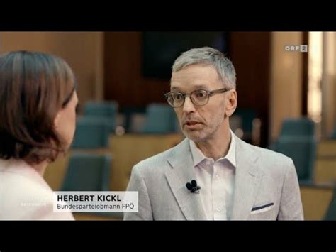 Herbert Kickl Orf Sommergespr Ch Youtube