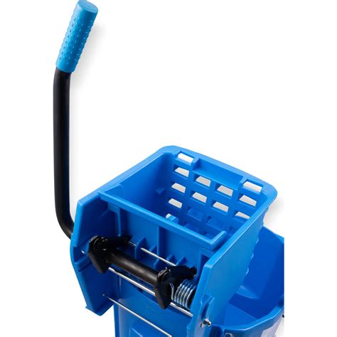 3690814 Commercial Mop Bucket With Side Press Wringer 26 Quart Blue