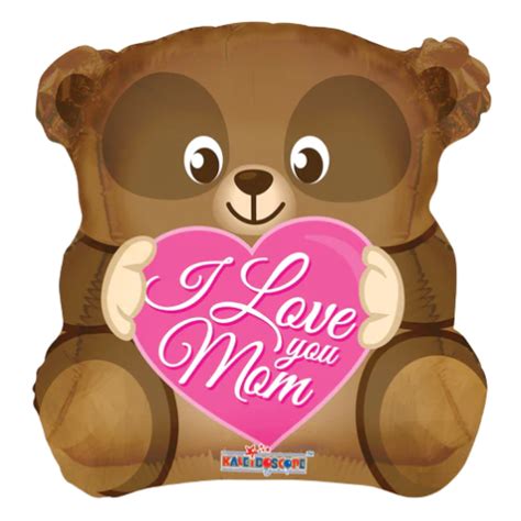 Conver 18 Love You Mom Bear Shape Mothers Day Foil Balloon Buy 5