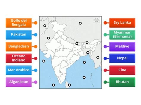 I Confini Dell India Labelled Diagram