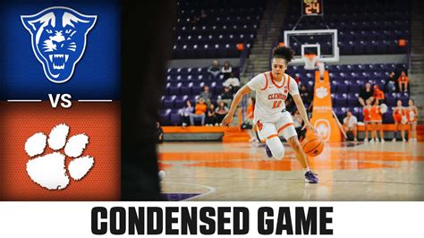 Georgia State Vs Clemson Condensed Game 2023 24 Acc Womens