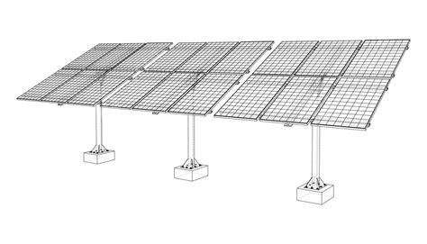 Solar Panel Concept Vector Rendering Of 3d Icon Concept Drawing Vector