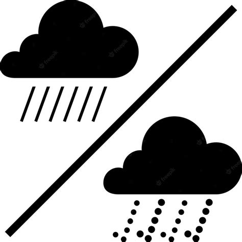 Premium Vector | Vector Symbol For Rainy Weather isolated on ...