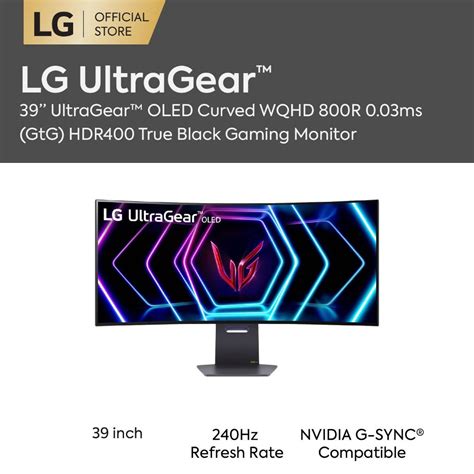 Lg 34 34gs95qe And 39 39gs95qe Ultragear™ Oled Curved Gaming Monitor Wqhd With 240hz Refresh