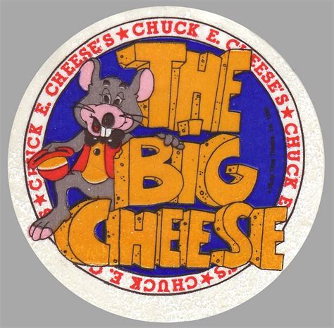 Chuck E Cheese Small Sticker - 1983 | Chuck e cheese, Retro gaming art ...