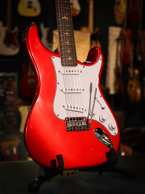 PRS John Mayer SE Silver Sky Candy Apple Red | Reverb