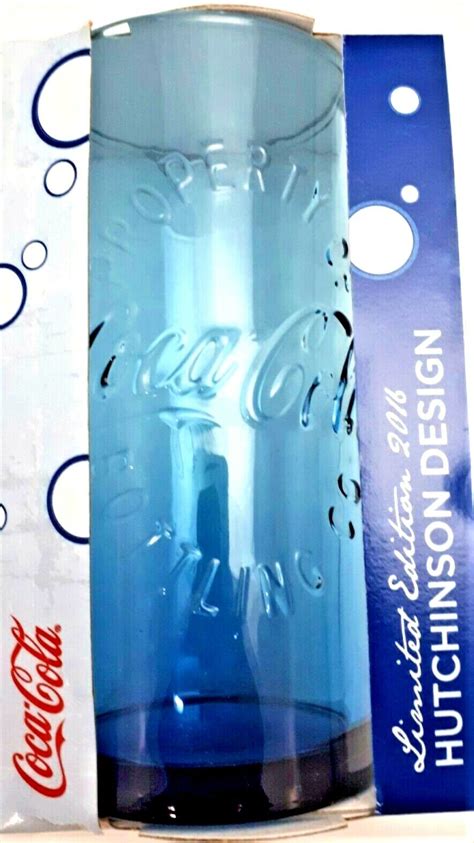 Mcdonalds Coca Cola Blau Glas Limited Edition Hutchinson Design