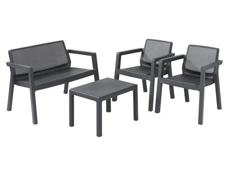 Zestaw Mebli Ogrodowych KETER Emily Patio Set 246589 Grafitowy Cena