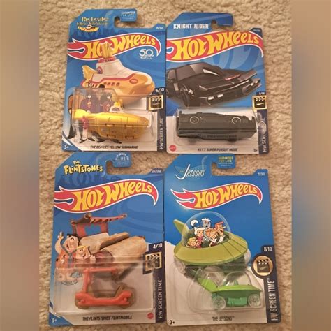 Mattel Toys Hot Wheels Screen Time Lot Of 4 Poshmark