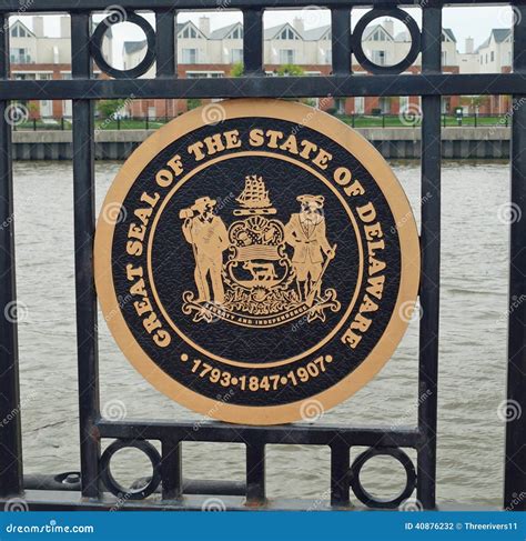 Delaware State Seal Editorial Photography - Image: 40876232