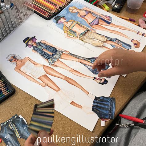 Fashion Design Illustration By Paul Keng Paulkengillustrator Otis