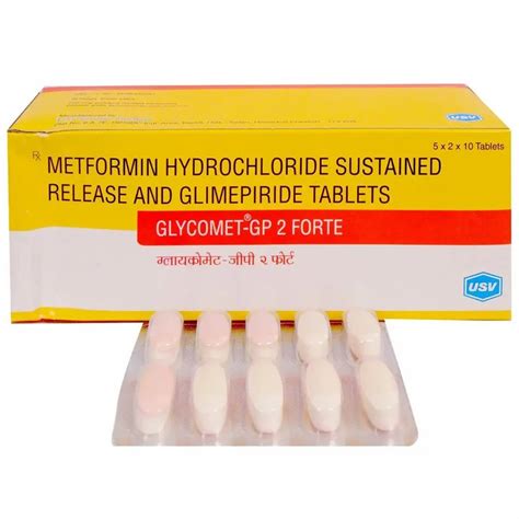 Glycomet Gp2 Forte Tablet 2 Mg 500 Mg At Rs 114stripe In Nagpur Id