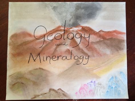 Geology Mineralogy Main Lesson Book Cover Page Waldorf Grade 6