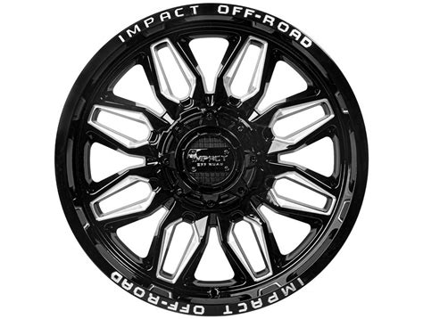 Impact Off Road Milled Gloss Black Wheels Realtruck