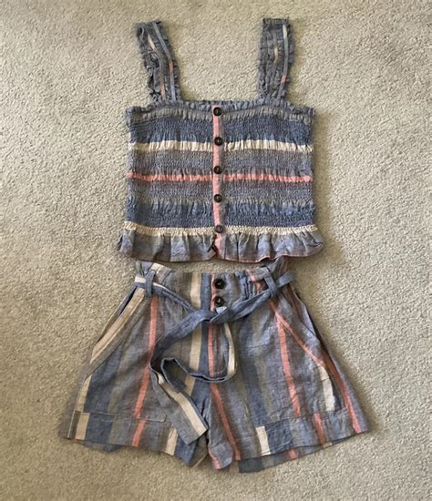 Anthropologie Striped Short Shorts for Women | Mercari