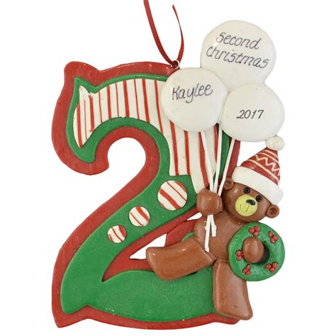 Babys 2nd Christmas Custom Christmas Ornaments Calliope