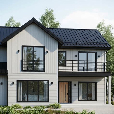inspirasi fasad rumah scandinavian  lantai  memukau