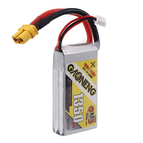 New Gaoneng GNB 7 4V 1350mAh 100C 2S Lipo Battery XT60U F Plug For RC