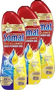 Somat Excellence Duo Power Gel 174 3 x 58 Spülgänge Spülmittel für