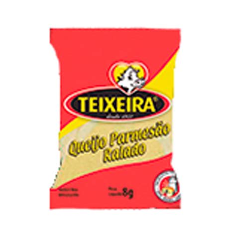 Queijo Ralado Teixeira Sachê 8g Caixa 125 unid Loja Bom