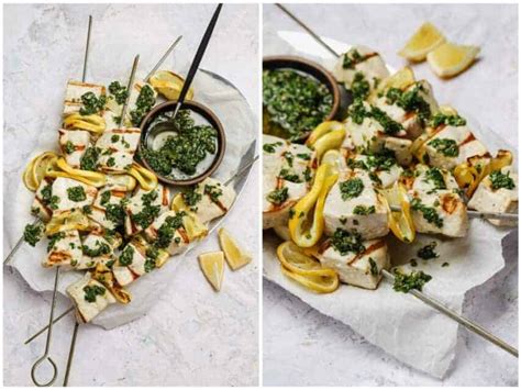 Grilled Swordfish Skewers With Italian Salsa Verde Well Seasoned Studio