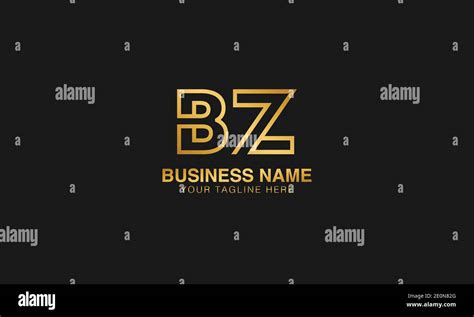 BZ B Z Initial Logo Initial Based Abstract Modern Minimal Creative