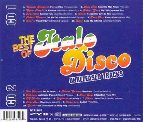 Retro Disco Hi Nrg The Best Of Italo Disco Unreleased Tracks Cd